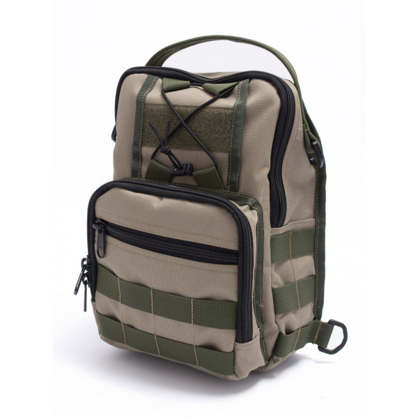 Тактична сумка-рюкзак через плече Sling Pack Світлий Хакі - якість та доступні ціни з Elitefor.com.ua